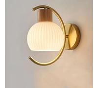 FEWDSCA Estilo Crema Pared Luz Rústica Interior Montado Lámpara, Granja Madera Sconce para Dormitorio, Vanidad, Baño, Sala de Estar/25 * 25 cm