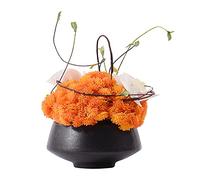 FEWDSCA Flores Artificiales Flor Artificial Planta Verde Planta Eneta Flor Moderna Entrada Del Hotel Mesa de Café Decoración de la Oficina Boda Romántica Flores Falsas/Naranja