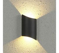 FEWDSCA Forma Irregular Al Aire Libre Linterna de Pared Impermeable Inoxidable Fundido a Presión de Aluminio Pared Sconce Parche Fuente de Luz Luz Pared Luz Pasillo Iluminación Lámpara de Pared/Negro/