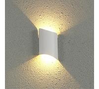 FEWDSCA Forma Irregular Al Aire Libre Linterna de Pared Impermeable Inoxidable Fundido a Presión de Aluminio Pared Sconce Parche Fuente de Luz Luz Pared Luz Pasillo Iluminación Lámpara de Pared/White/