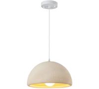 FEWDSCA Gran Cúpula Luz Cocina Isla Vintage Industrial Techo Colgante Lámpara Falsa Hormigón Iluminación Accesorio Mediados Del Siglo Moderno Araña Comedor Dormitorio Sala de Estar Granja/Blanco de Le
