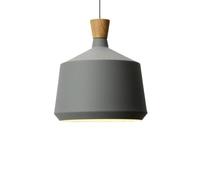 FEWDSCA Hertl 5 Colores Disponibles Hierro Colgante Luz Lámpara de Madera Estilo Industrial Lámpara Colgante Diámetro de la Base 8.2In Lámparas Sala de Estar Dormitorio Lado de Cama Barra de Pantalla