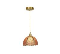 FEWDSCA Iluminación Colgante Redonda, Sala de Comedor Colgante Lámpara Isla Luces Techo de Cocina Colgante Luminaria Sombrilla/Rojo