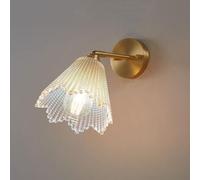 FEWDSCA Industrial de Latón Vidrio Pared Ajustable, 180 ° Estilo Antiguo Giratorio Luz Baño Y Balcón