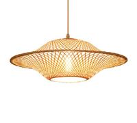 FEWDSCA Kit de Cuerda de Luz Colgante Tejido Lámparas de Bambú Sala de Comedor Lámpara de Techo de Siembra Cubierta de Luz Colgante de Granja Industrial Sala de Comedor Cocina