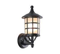 FEWDSCA la Forma de la Linterna Interior de la Pared Sconceoxidante Negro Fundido a Presión Lámpara de Aluminio Cuerpo de la Pared de la Luz Al Aire Libre Impermeable Y Impermeable Sello de la Pared d