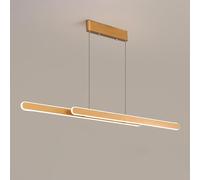 FEWDSCA Lamp 47.2"Light, Ultra-Thin Metal Hangingp with Acrylic Shade,D Linear Ceilingps, Modern Led 48W, Diniroom Decolightidrop Lights/Luz Caliente