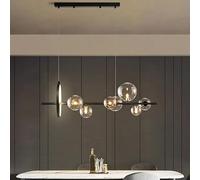 FEWDSCA Lámpara Colgante de Techo de Burbuja de Vidrio Nórdico Decoración Interior Comedor Paño Tienda Luz Colgante Sala de Estar Cocina Isla Luz de Caída/90 * 30 cm