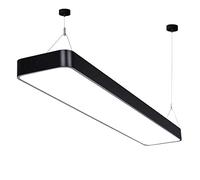 FEWDSCA Lámpara Colgante Rectangular Led Moderna, Lámpara Colgante de Mesa de Billarmalista, Luminaria de Altura Ajustable para Sala de Billar, Comedor, Oficina/3 Color/90Cm-45W