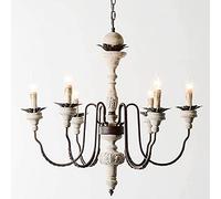 FEWDSCA Lámpara de Araña Satélite Artesanal Moderna,Haga la Lámpara Antigua,Luzes de Sala de Estar E14,Iluminación de Restaurante de la Habitación Retro Del País-6 Luces Retro,Retro