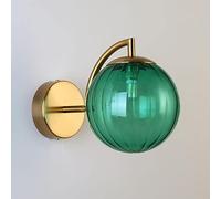 FEWDSCA Lámpara de Bola de Vidrio Industrial de Granja de Mediados Del Siglo, Ámbar Gris Verde,O para Dormitorio, Baño Sala de Estar/Gris