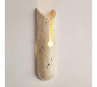 FEWDSCA Lámpara de Pared de Piedra Luz Cálida Wabi Sabi Wall Sconce Luz de Pared de Travertino Amarillo Natural Escalera Interior Fondo de la Pared Del Dormitorio Iluminación Al Lado de la Cama