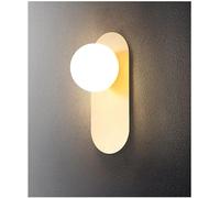 FEWDSCA Lámpara de Pared de Vidrio de Leche Moderna, Vidrioizado Antiguo de la Granja Moderna de Mediados Del Siglo Montado en la Pared de la Luz Junto a la Cama para el Dormitorio, Pasillo Decoración