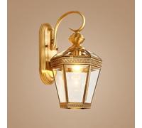 FEWDSCA Lámpara de Pared Impermeable Al Aire Libre Lámparas de Pared de Proceso de Soldadura de Sombrilla de Vidrio Dere Americano, Lámpara de Calle de Iluminación Del Jardín Del Porche Europeo