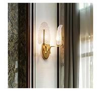 FEWDSCA Lámpara de Pared Lámpara de Pared Dere Moderna Lámpara de Lado de Cama Lámpara de Pared Arte de Vidrio Esmerilado Parabrisa de Lámpara Pasillo Lámpara de Balcón Sala de Estar Lámpara de Dormit