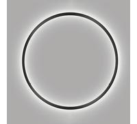 FEWDSCA Lámpara de Pared Led de Anillo Ultra Delgado con Sombra de Sconces Lineales Modernos Iluminación Desonalizada/Luz Blanca/30Cm