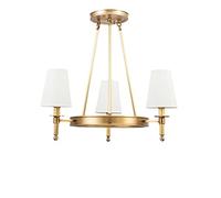 FEWDSCA Lámparas de Pared, Lámpara Dere Recompleta Compatible con Dormitorio Cocina Comedor Sala de Estar Moderno Bronce Techo Lámpara de Luz/3 Luces