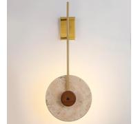 FEWDSCA Larga Lámpara de Pared Interior Cueva Piedra Piedra Sombrilla Retro Pared Sconce Luz Cálida Llevó Luminarias de Pared Dormitorio Del Hotel Fondo Iluminación de la Decoración de la Pared/Oro/S