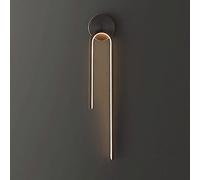 FEWDSCA Lineal Latón Pared Luz Sombra Moderna Llevó la Lámpara de Pared Modos de Color Simple Decoración de la Sala de Estar