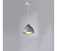 FEWDSCA Luz Colgante de Cabeza Única de la Base de la Lámpara de Araña de Fruta Creativa Moderna/Gris 19Cm