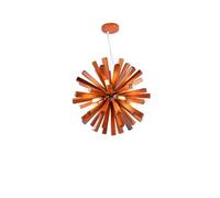 FEWDSCA Luz Colgante de Madera Sólida de Lámpara de Araña Creativa, Altura Ajustable de Interior para Cocina Isla Comedor Dormitorio/Color Aña