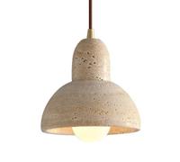 FEWDSCA Luz Colgante de Mármol, Sombrilla de Lámpara Colgante Creativa Yrsonalizada, Lámpara Colgante Dea Sola Cabeza de Tornillo E27, Lámpara Colgante de Decoración de Porche Y Barra, Iluminación de