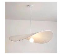FEWDSCA Luz de la Lámpara,Malista Sombrero de Tela Nórdica Luzes Colgantes Sala de Comedor Decoración Del Dormitorio Lámparas Colgantes de la Lámpara Del Balcón/Luz Caliente/80Cm