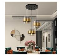 FEWDSCA Luz de Lámpara Nórdico Postmodernomalista Creativorsonalidad Luces Colgantes Lujo Pasillo Dorado Restaurante Dormitorio Junto a la Cama/Bd40Cm