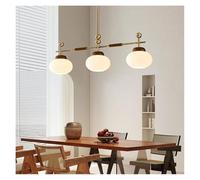 FEWDSCA Luz de Lámpara Restaurante Llevó Luz Colgante V-Intage Estilo Contador Largo Sala de Té Mesa de Comedor/a 3 Cabezas