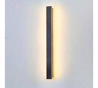 FEWDSCA Luz de Pared Impermeable Tira Larga Lámpara de Pared Porche Lineal Pared Sconce Luces de Pared Led Modernas Ultra-Delgada Pared de Fondo Iluminación Decorativa Lavadora de Pared/60 cm