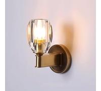 FEWDSCA Luz de Pared Junto a la Cama Sombra de Vidrio Transparente Lámpara de Pared de Montaje de Lavado Espejo de Vanidadre Sconce Pasillo Lámparas de Pared Junto a la Cama Luz de Lámpara Instalacion