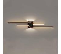 FEWDSCA Luz de Pared Larga Tira de Metal Lineal de Pared Esconde Sombrilla de Silicona Lámparas de Pared Modernas Led Luminarias de Iluminación de Paredmalistas Nórdicos/Oscuro/120 cm