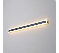 FEWDSCA Luz de Pared Lineal de Metal Ultra Delgado con Modos de Color de Sombra De, Iluminación Moderna Del Corredor, Lámpara Llevada Al Lado de la Cama/80 cm