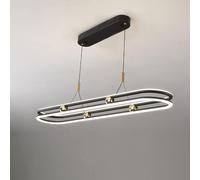 FEWDSCA Luz de Soporte Postmoderno Vivir Luz de Lámpara Iluminación Anillo de Luz Colgante Aluminio Comedor Dormitorio Salón de Exposición Lámparas de Techo Atmosféricas Lámparas de Luminariansión/Co