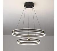 FEWDSCA Luz de Soporte Postmoderno Vivir Luz de Lámpara Iluminación Anillo de Luz Colgante Aluminio Comedor Dormitorio Salón de Exposición Lámparas de Techo Atmosféricas Lámparas de Luminariansión/Co