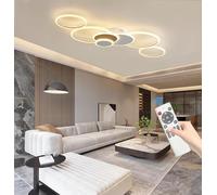 FEWDSCA Luz de Techo Led Iluminación de Techo Moderna de Sala de Estar Lámpara de Iluminación Regulable con Control Remoto Lámpara de Techo Rede Alto Rendimiento Sala de Estar Dormitorio Cocina/Oro