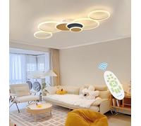 FEWDSCA Luz de Techo Led Iluminación de Techo Moderna de Sala de Estar Lámpara de Iluminación Regulable con Control Remoto Lámpara de Techo Rede Alto Rendimiento Sala de Estar Dormitorio Cocina/Oro Ne