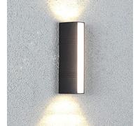 FEWDSCA Moderna Tira Sencilla Pared Sconce Resaltar Llevó Ahorro de Energía Pared Montar Luz Impermeable Y Inoxidable de Aleación de Aluminio Lámpara de Pared Patio Jardín Decoración Luz/S
