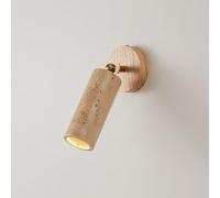 FEWDSCA Moderno Simple Dea Sola Cabezaqueña Pared de Piedra Sconce Llevó Luz Ajustable Luz de Pared la Cabeza de la Lámpara Se Puede Girar 180 ° Lámparas de Pared para Dormitorio, Sala de Estar Ilumin