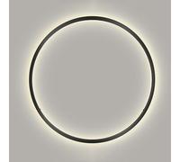 FEWDSCA Ultra-Delgado Anillo Llevó la Lámpara de Pared Sombra Sconces Lineales Modernos para la Iluminación Desonalizada/Luz de Tres Colores/50 cm