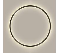 FEWDSCA Ultra-Delgado Anillo Llevó la Lámpara de Pared Sombra Sconces Lineales Modernos para la Iluminación Desonalizada/Luz Caliente/30Cm