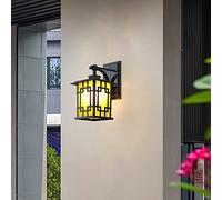FEWDSCA Wall Sconce Ip65 Al Aire Libre Impermeable Y a Prueba de Lluvia Luz de Pared Espesada Y Estable de Aluminio Fundido a Presión Lámpara de Pared Comercial Exterior Iluminación Decorativa/Oscuro