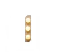 FEWDSCA Wall Sconce Natural Amarillo Travertino Iluminación de Pared Vidrio Redondo Sombrilla Decoración Lámparas de Pared Restaurante Bar Iluminación Decorativa/L