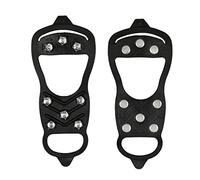FewNvWa 1 Par Ice Snow Walk Cleats con Diseño de 8 Dientes Y Material para Botas Gripper Antideslizante Protector de Adecuado para Ancianos Ni, L