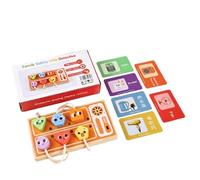 FewNvWa 1 Pieza Juego Infantil Detective Toma Corriente Tablero de Madera con Piezas de Puzzle y Tarjetas Observación Ayuda Paciencia y Reconocimiento Manual Utilizable en Hogar Escuelas