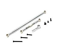 FewNvWa 1 Pieza RC Car Steering Link Rod Barra Pull Rod Servo Brazo Metálico Accesorio para MN128 MN86 1/12 Automóvil Teledirigido Adecuado para Repuestos y, Plata