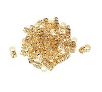 FewNvWa 100 Piezas Dreadlock Beads Accesorios para Peinados Afro Metálicas Huecas Forma de Corazón Adecuado para Extensiones Manualidades Disfraces