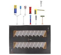 FewNvWa 12 Piezas Parking Lot Modelo Alfombrilla Vehículo Escala 1/64 Escena Subterránea Garaje Edificio Simulación Adecuada para Juego Infantil Decoración de, Estilo C