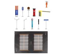 FewNvWa 12 Piezas Parking Lot Modelo Alfombrilla Vehículo Escala 1/64 Escena Subterránea Garaje Edificio Simulación Adecuada para Juego Infantil Decoración de, Estilo D