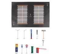 FewNvWa 12 Piezas Parking Lot Modelo Alfombrilla Vehículo Escala 1/64 Escena Subterránea Garaje Edificio Simulación Adecuada para Juego Infantil Decoración de, Estilo a